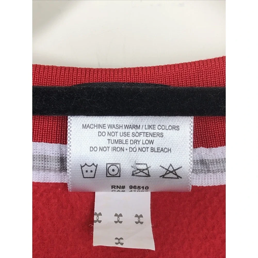 Maryland Terrapins Sweater Vest Mens Large Red Under Armour Fleece Script Terps